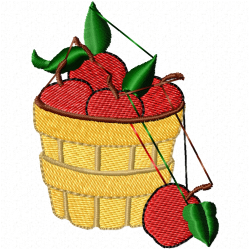 Apple Embroidery Design 4